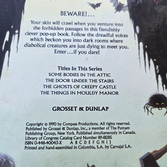 Some Bodies in the Attic Keith Mosely Scary Pop-Up Book *read* - Picture 3 of 8